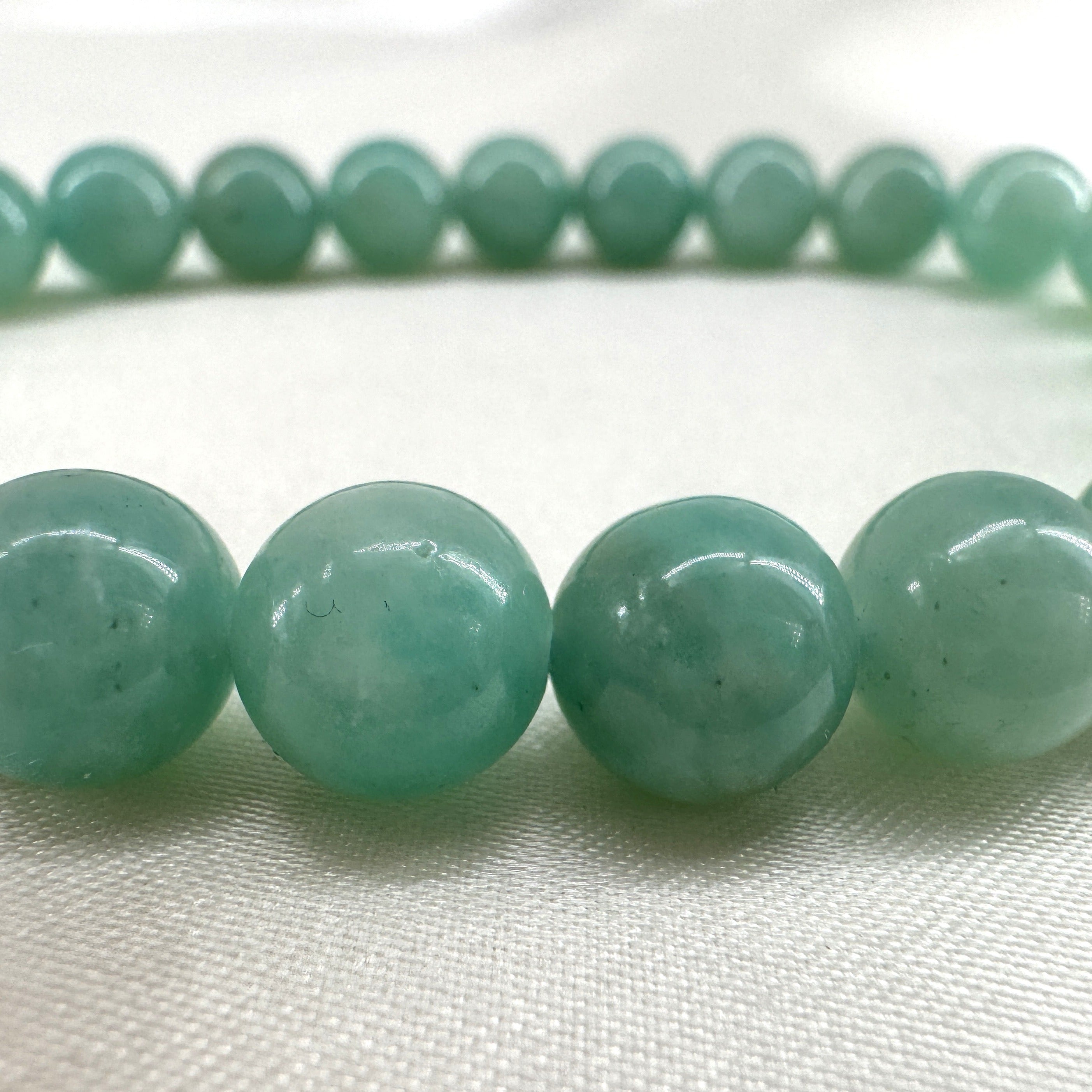 Amazonite  Healing Energy Crystal - Stretch Bracelet, 8mm