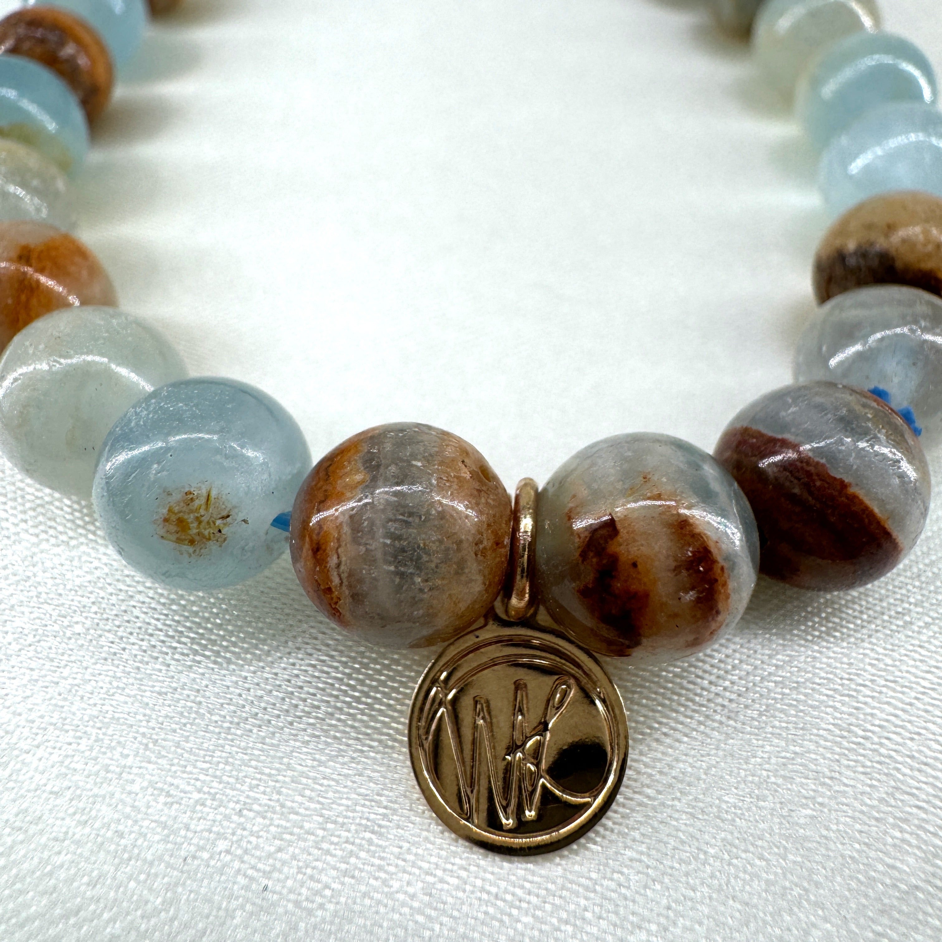 Blue Onyx Healing Crystal - Stretch Bracelet, 8mm