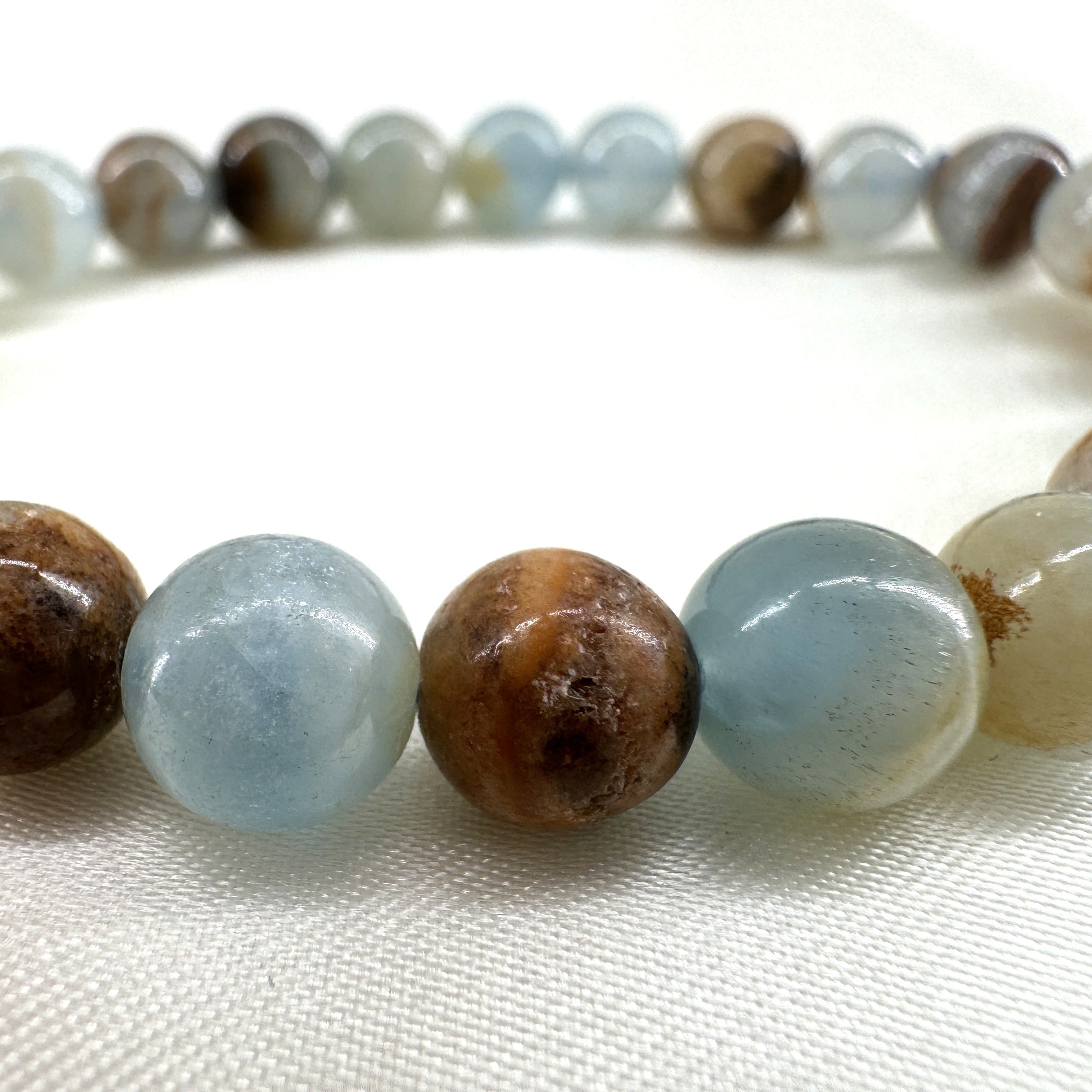 Blue Onyx Healing Crystal - Stretch Bracelet, 8mm