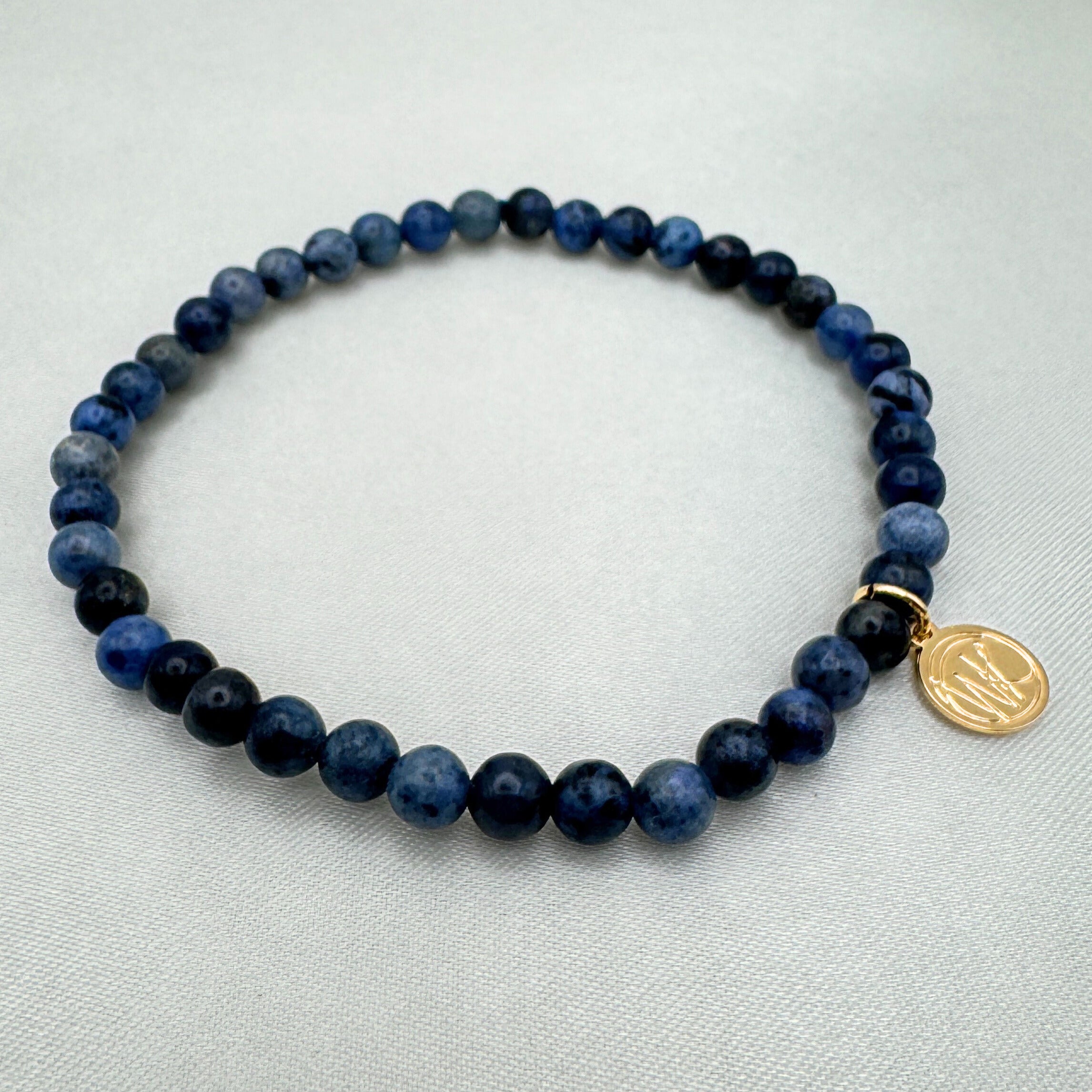 Dumortierite Healing Crystal - Stretch Bracelet, 4mm