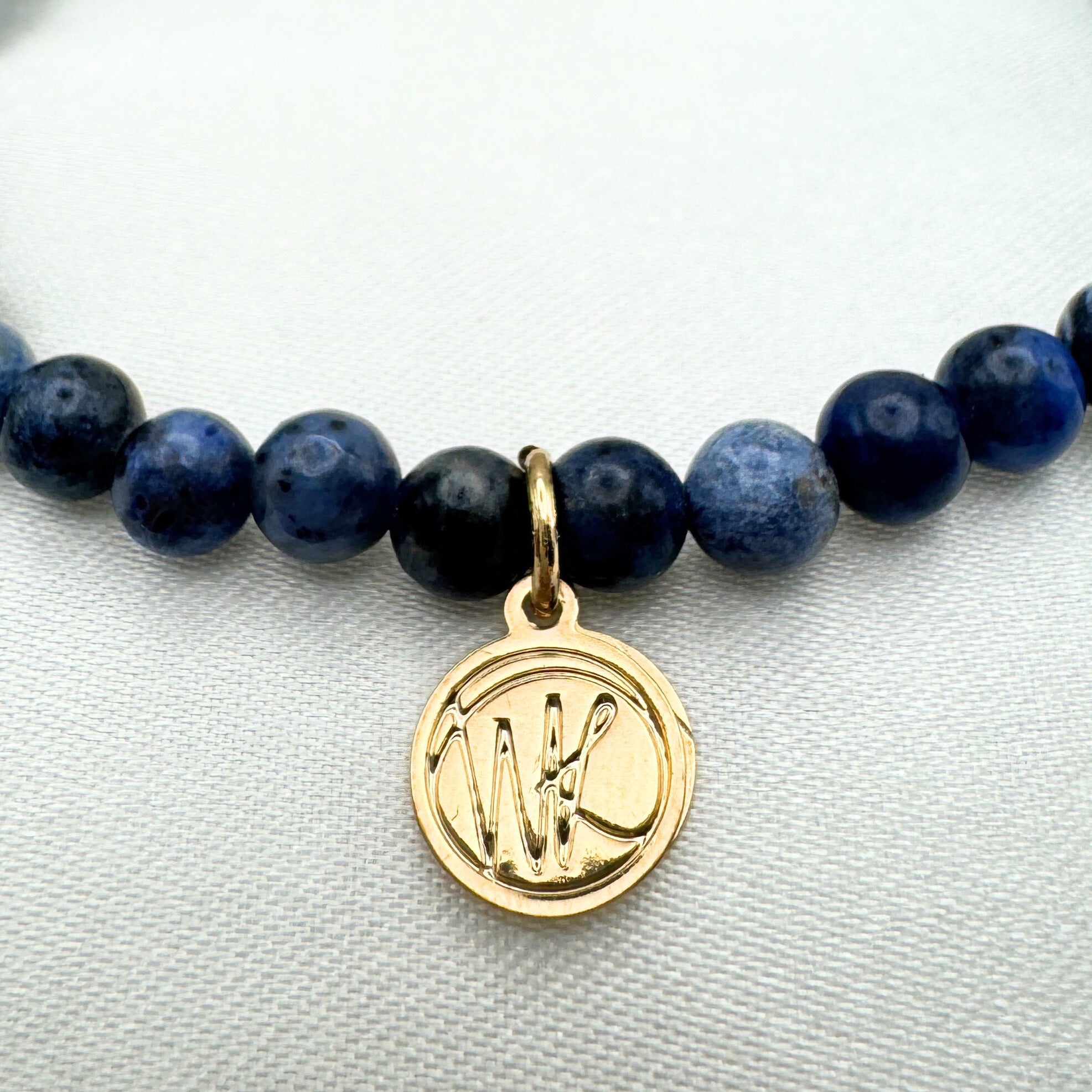 Dumortierite Healing Crystal - Stretch Bracelet, 4mm