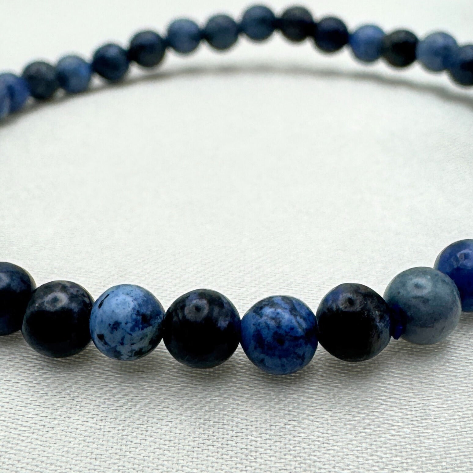 Dumortierite Healing Crystal - Stretch Bracelet, 4mm