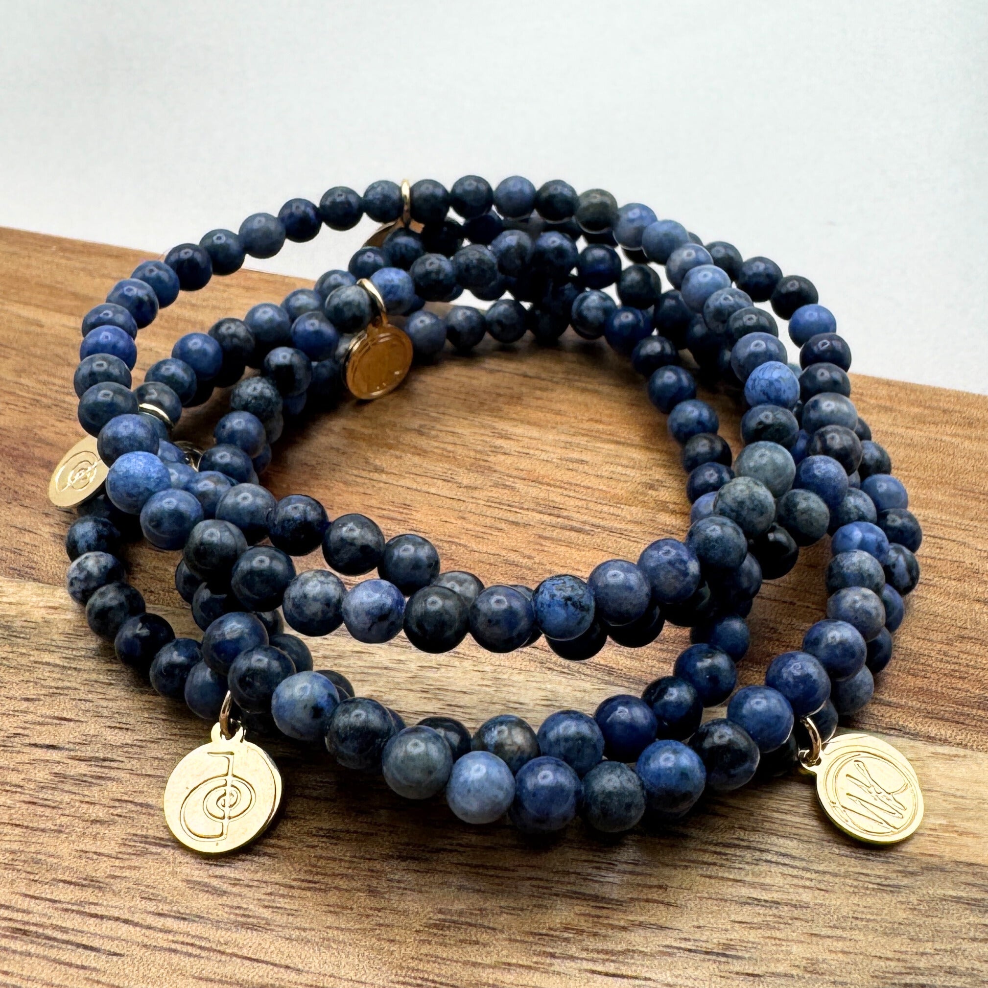 Dumortierite Healing Crystal - Stretch Bracelet, 4mm