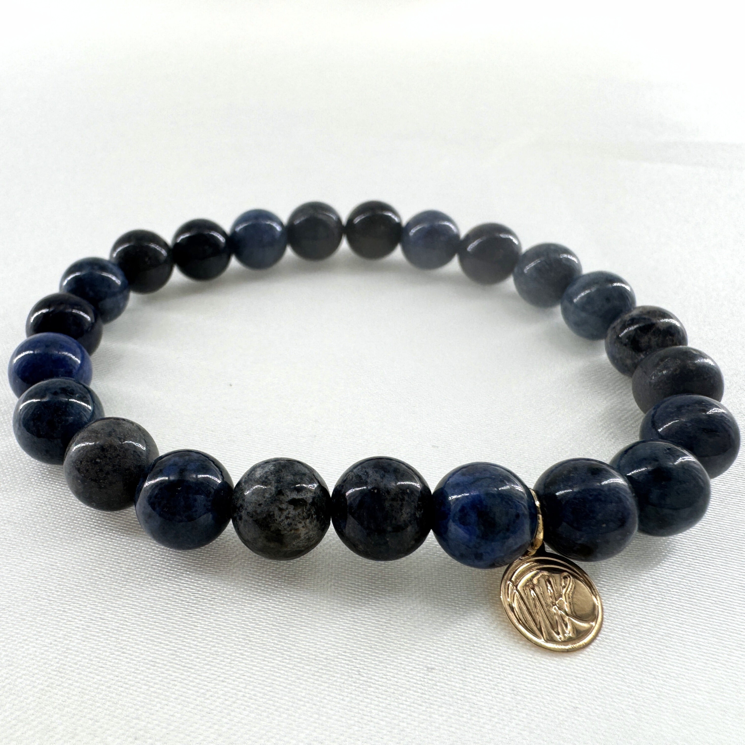 Dumortierite Healing Crystal - Stretch Bracelet, 8mm