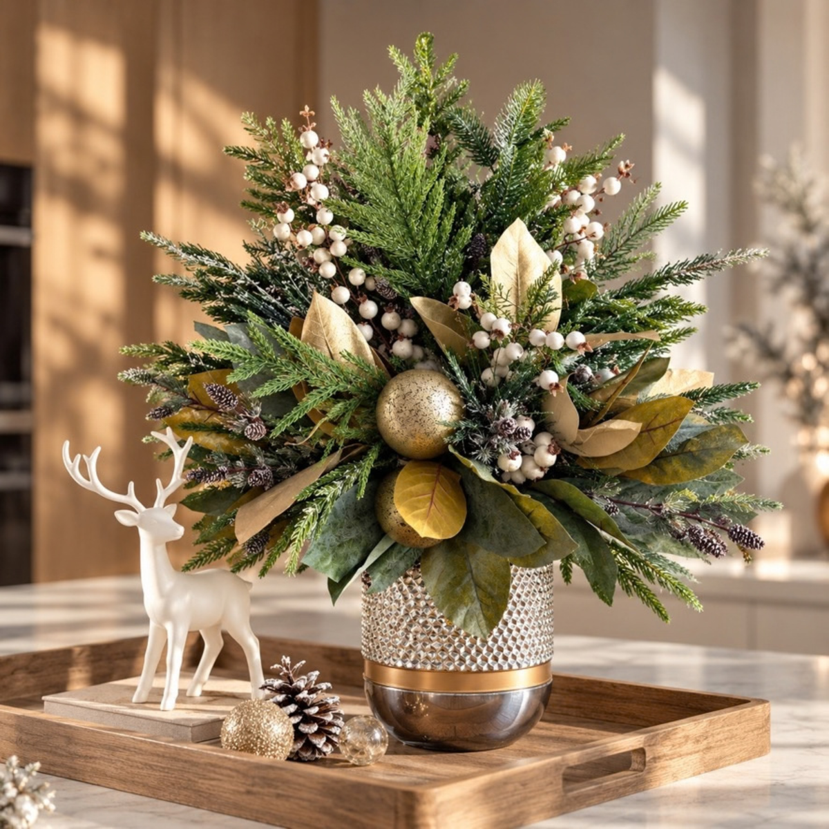 Good Tidings to You Large holiday floral arrangement