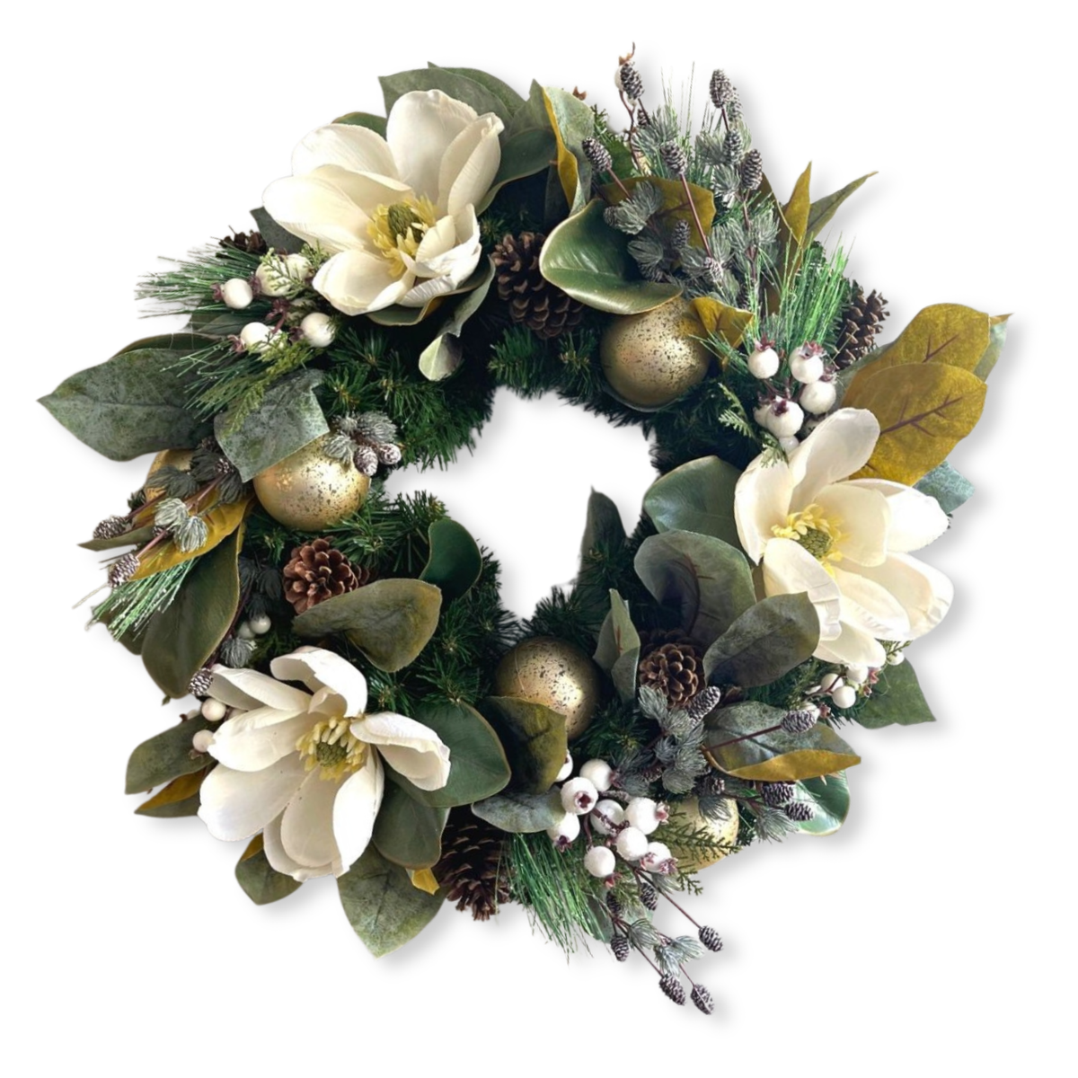 Good Tidings to You Wreath arrangement, detail view