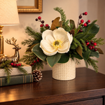 Happy Holiday Petite holiday floral arrangement
