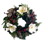 Holiday Happy Wreath arrangement, detail view