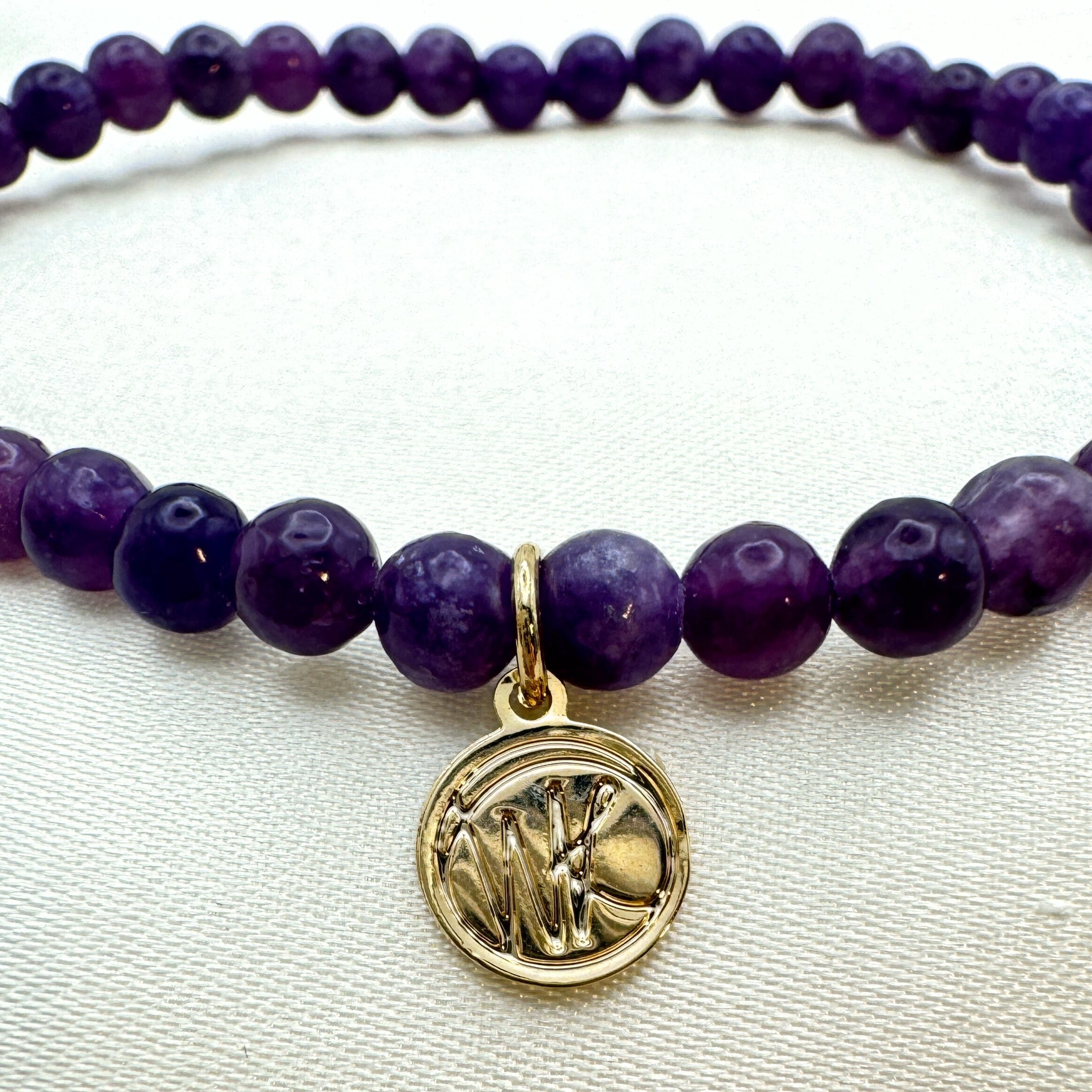Lepidolite Healing Crystal - Stretch Bracelet, 4mm