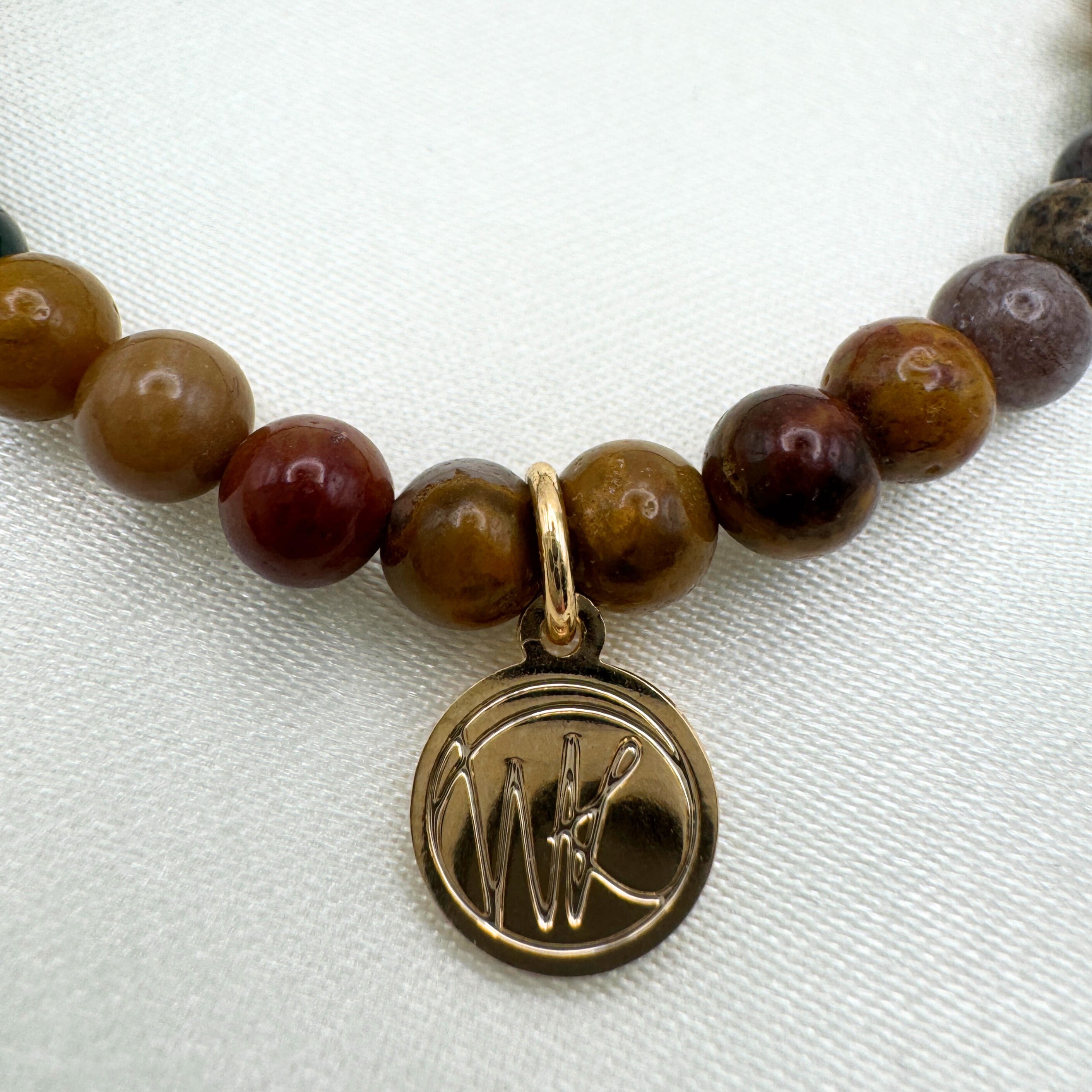 Ocean Jasper Healing Crystal - Stretch Bracelet, 4mm
