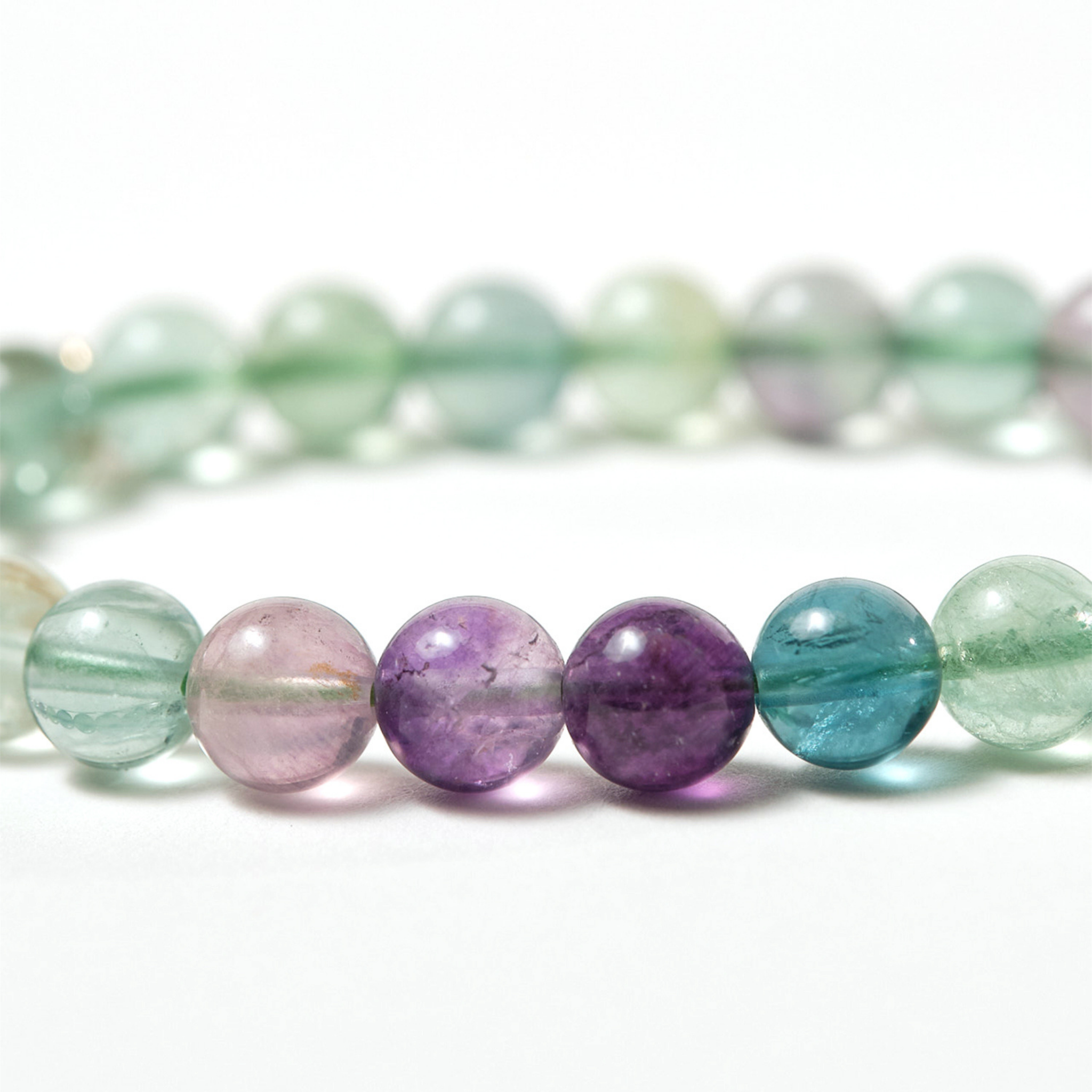 RAINBOW FLUORITE LARGE | 8mm