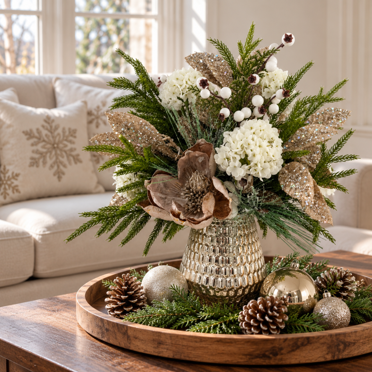 Sparkling Season holiday floral arrangement