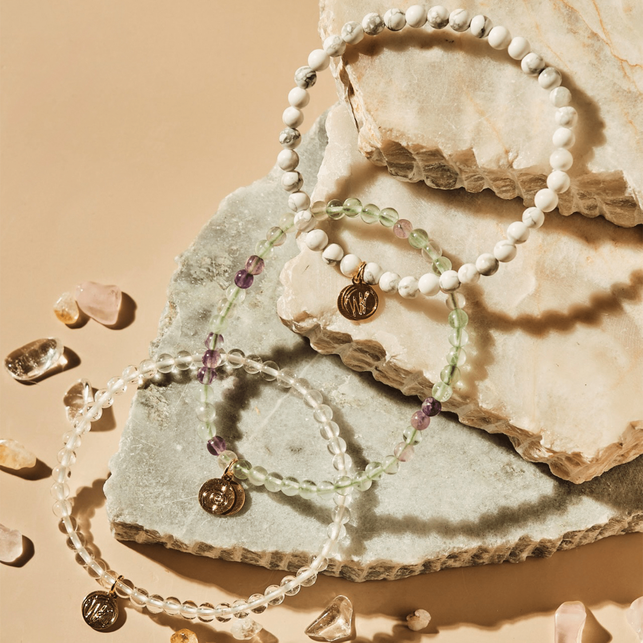 CLEARING CRYSTAL BRACELET STACK - WENDY KLEINERWENDY KLEINER